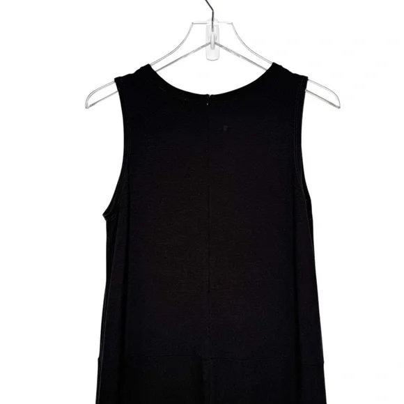 Eileen Fisher Classic Black Knit Women’s Wide Leg Lagenlook Jumpsuit Sz XS - Picture 13 of 15